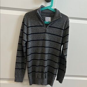 Boy’s Gray Striped Sweater